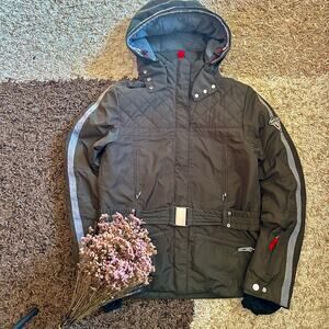 Bogner Fire Ice 89 Khaki Jacket With Belt Women’s Size ML / 10 US Ski